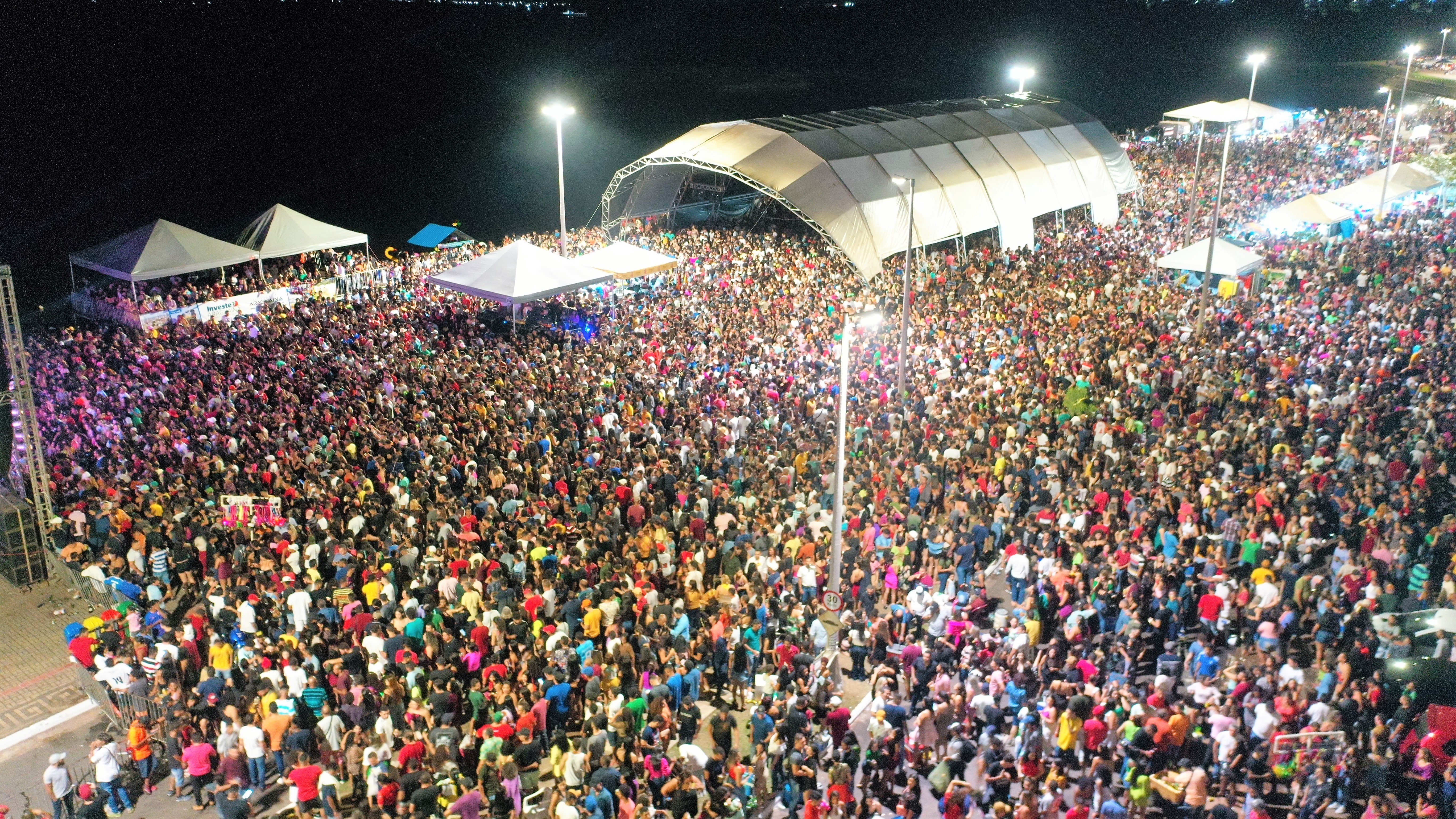 Mais de 50 mil pessoas foram à Via Lago, em 2022, prestigiar os shows e eventos em celebração ao aniversário de Araguaína