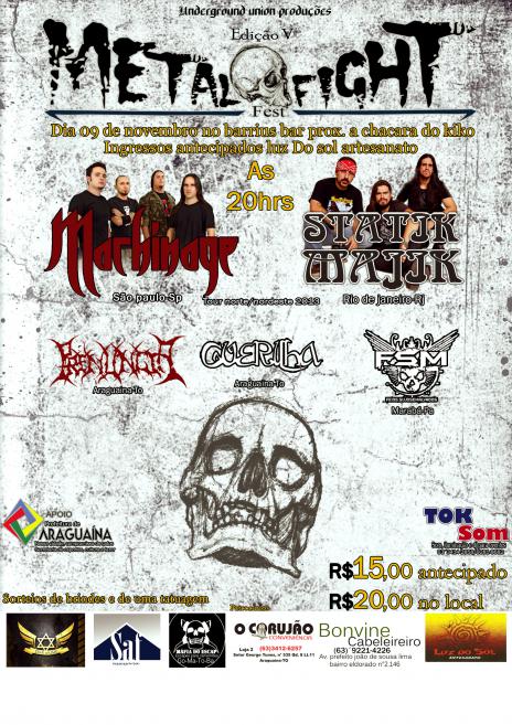 5ª edição do Metal Fight agita Araguaína