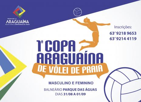 Copa Araguaína de Vôlei de Praia acontece nesse final de semana
