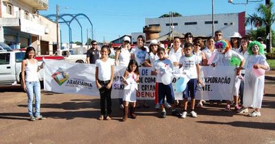 Secretaria promove caminhada de combate ao abuso e exploração da criança do adolescente