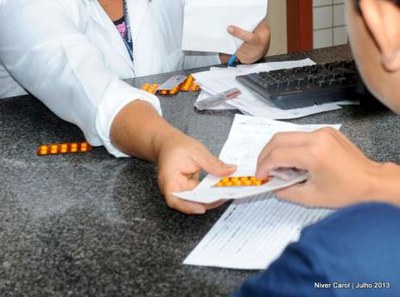 Unidade básica de saúde funcionarí em outro prédio