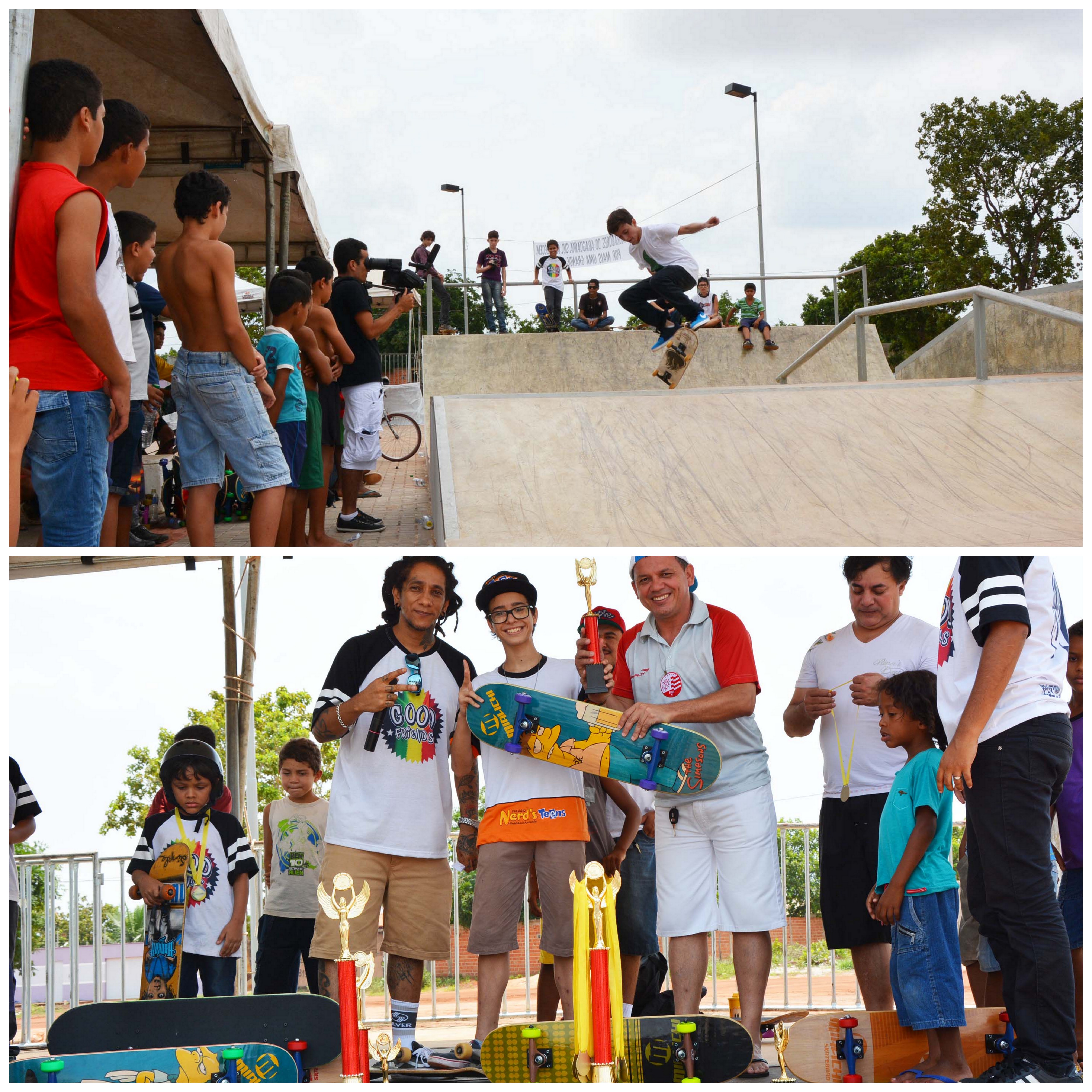 Skatistas participam de campeonato em Araguaína na primeira pista pública da cidade