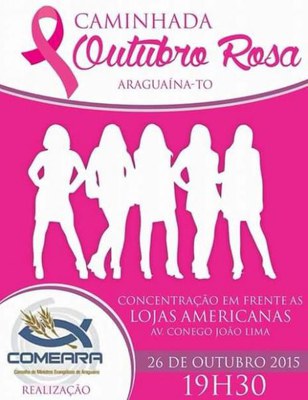 Araguaína terá Caminhada Rosa nesta segunda, 26