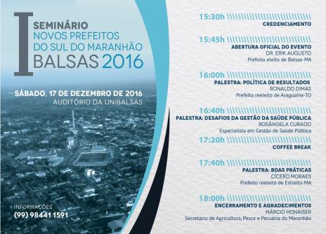 Como referência de gestor, Dimas ministra palestra para novos prefeitos em Balsas