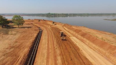 Cartão postal da região, Via Lago conta com rede de drenagem de alta resistência
