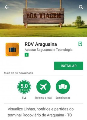 Aplicativo da Rodoviária de Araguaína informa sobre horários de viagens