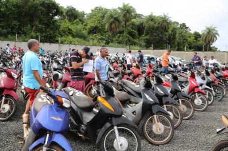 Prefeitura de Araguaína promove leilão de 181 motocicletas