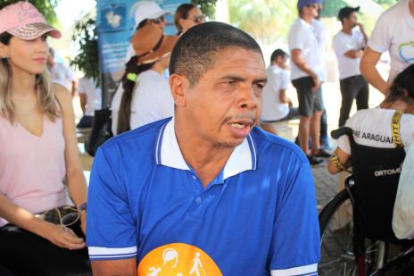 Professor é exemplo de atitude em caminhada por protagonismo dos deficientes