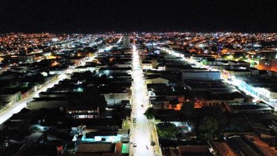 Instalação das novas luminárias LED chegará a 20% até o final de janeiro, em Araguaína