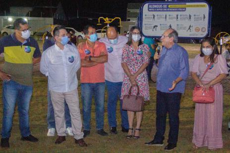 Nas últimas inaugurações de sua gestão, Dimas faz discurso de despedida