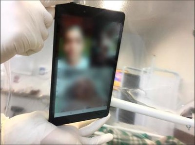 Visita virtual já é realidade para familiares e pacientes internados com covid-19