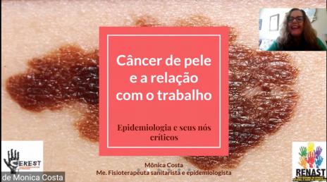 Live discute prevenção do câncer de pele relacionado ao trabalho