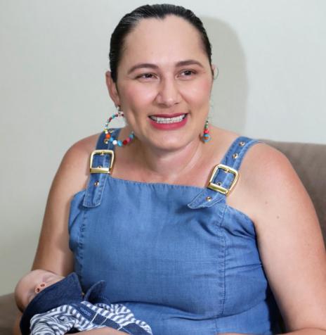 Mães que vencem:  Adriane descreve como foi dar à luz aos sete meses após contrair covid-19