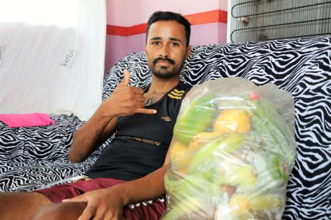Pacientes atendidos em casa recebem cestas verdes pela primeira vez em Araguaína