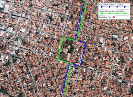 Obras avançam no Centro e Bairro São João e ASTT orienta sobre onde trafegar