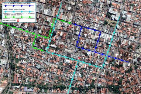 Prefeitura atualiza rotas alternativas de trânsito no Centro da cidade