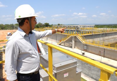 “A ETE representa um marco no desenvolvimento da cidade”, disse o prefeito Wagner durante visita à estrutura