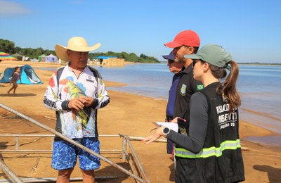 Campistas do Garimpinho têm até 15 de setembro para realizar a limpeza dos acampamentos e destinar corretamente os resíduos gerados