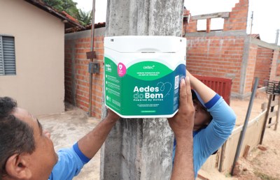 CCZ instala dispositivos biotecnológicos para combater o mosquito Aedes aegypti