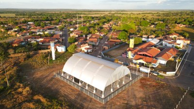 Nova Quadra Esportiva do Distrito Novo Horizonte foi entregue pela Prefeitura de Araguaína e já está disponível para a população