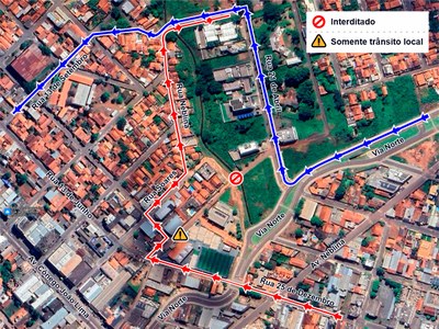 Nova travessia será construída sobre o córrego Neblina e fará parte da Avenida Siqueira Campos, no Setor Neblina