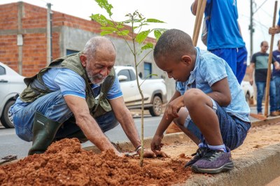 Prefeitura de Araguaína realiza o plantio de mudas no Parque do Lago II