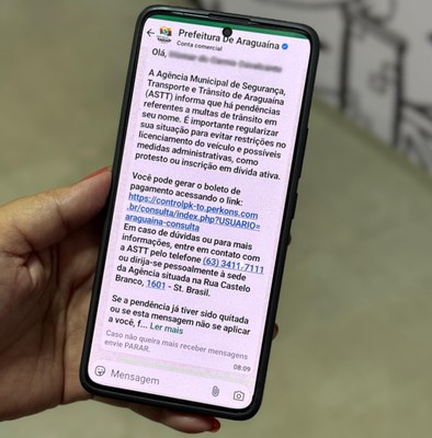 ASTT notifica condutores com pendências referentes a infrações de trânsito em Araguaína