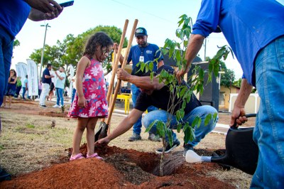 Praça do Setor Santa Terezinha recebe primeira ação do projeto Praça Verde
