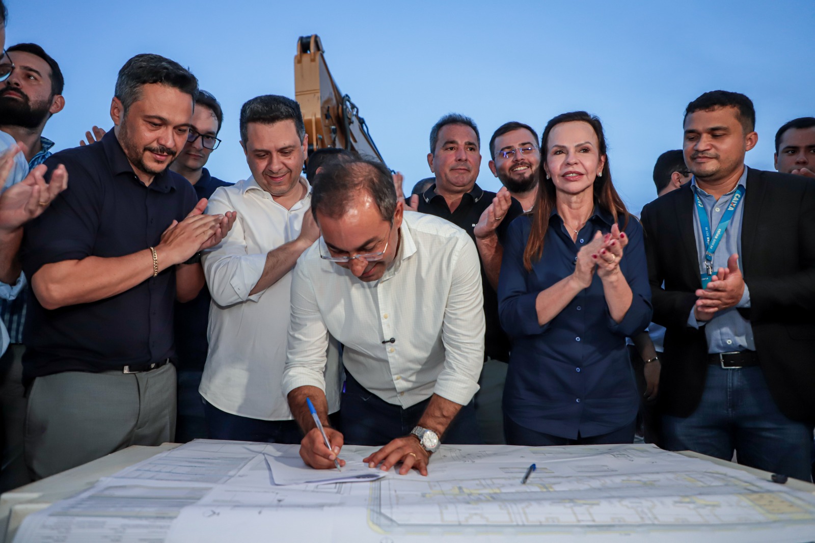 O evento foi realizado nesta terça-feira, 12, no local onde está sendo construído o empreendimento, na Rua 14 do Jardim do Lago