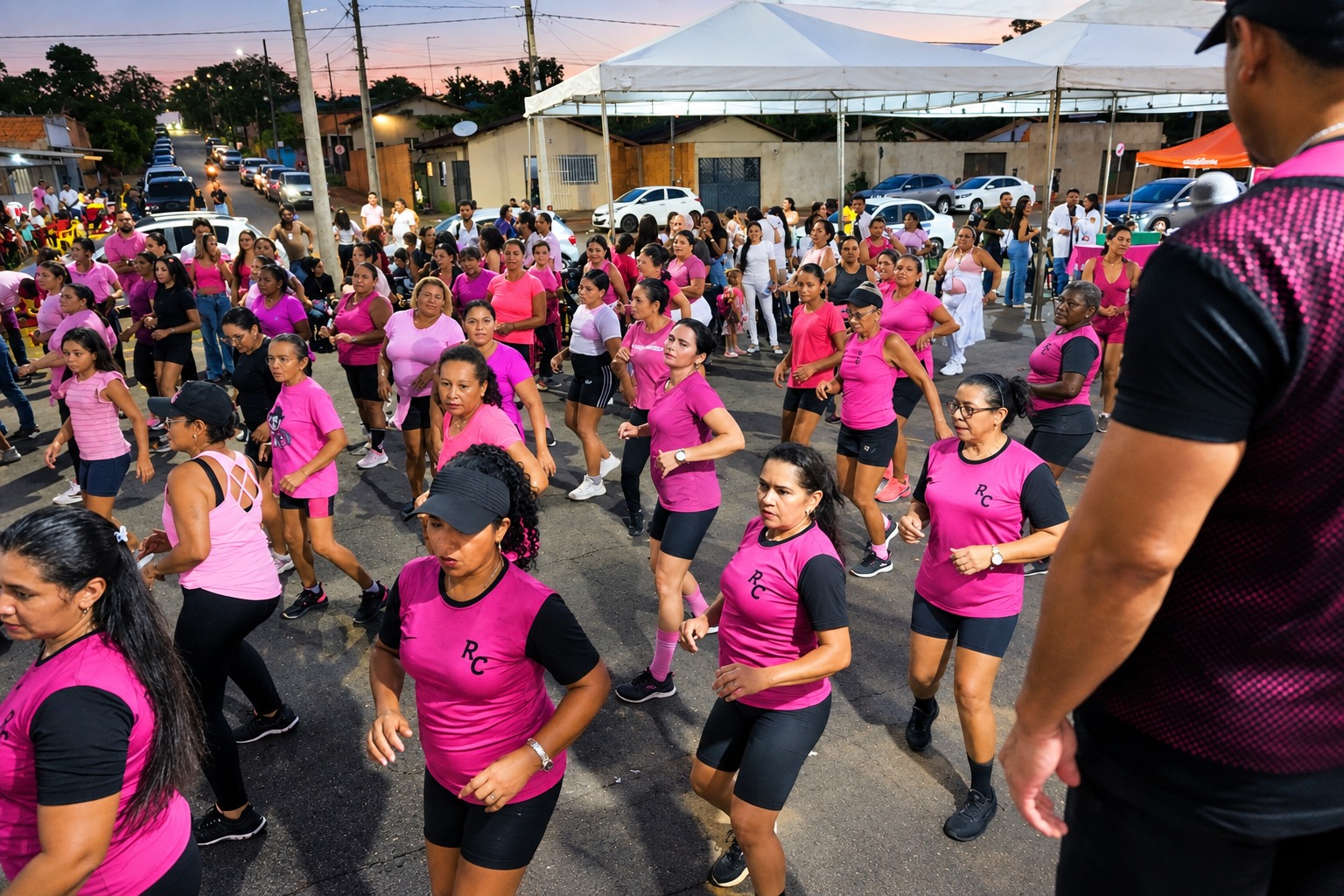 A programação incluiu ainda um bazar de roupas doadas, aula de zumba e atividades recreativas para as crianças, com pula-pula e distribuição de pipoca